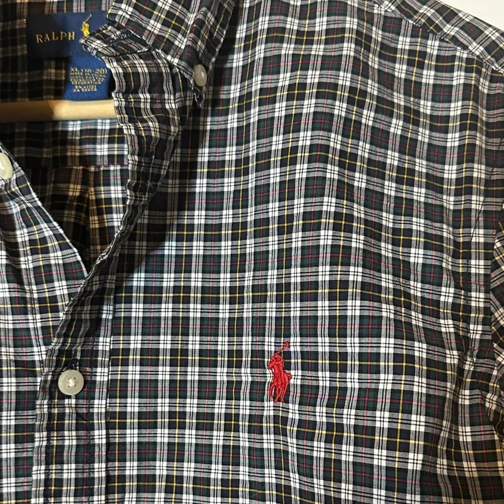 Ralph Lauren Black and White Checkered Kids‎ Shirt